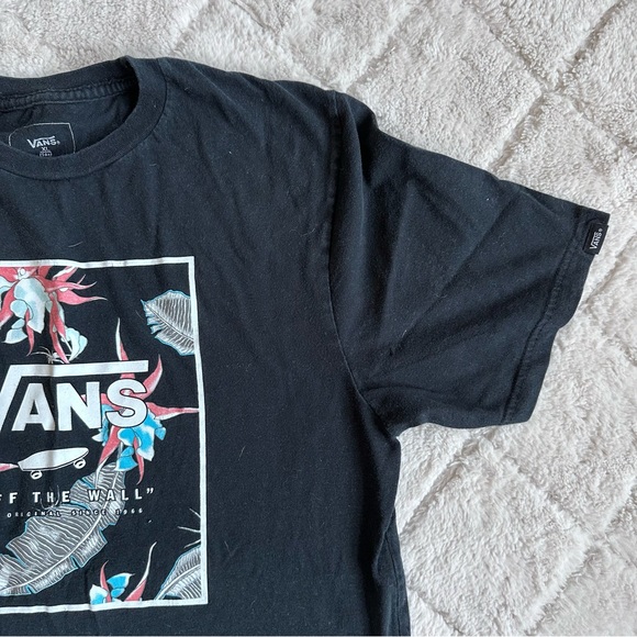 Vans | "Off the Wall" Hawaiian Graphic Logo Tee Shirt | Size Extra Large (14+) - Picture 4 of 9
